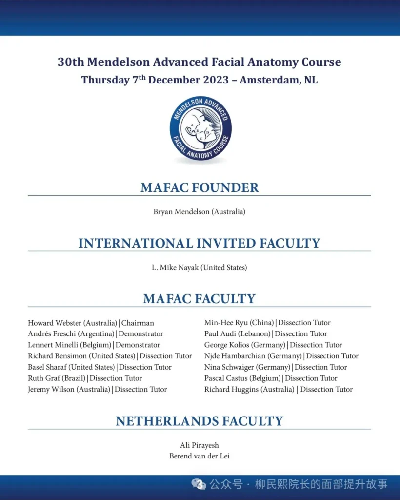 Mendelson Advanced Facial Anatomy Course